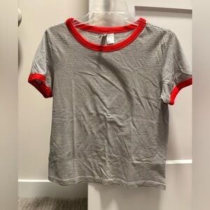 H&M striped ringer tee